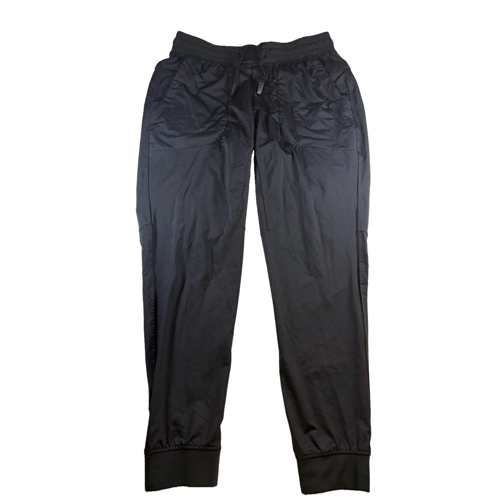Burlebo Performance Joggers Mens M (30x27) Black 4-Way Stretch Drawstring Pants